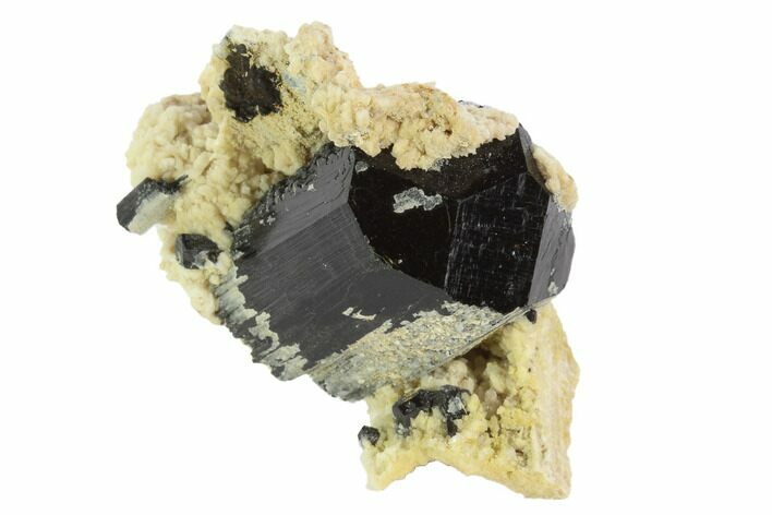 Black Tourmaline (Schorl) & Feldspar Cluster - Namibia #90686